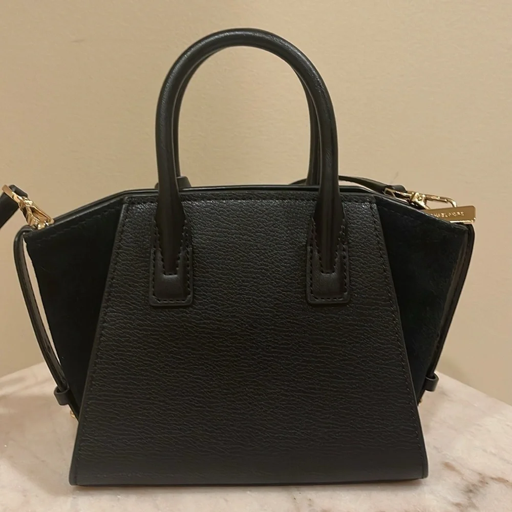 Michael Kors Avril Small leather Top-Zip Satchel Black
